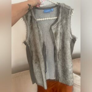 Simply Vera Wang  faux fur vest